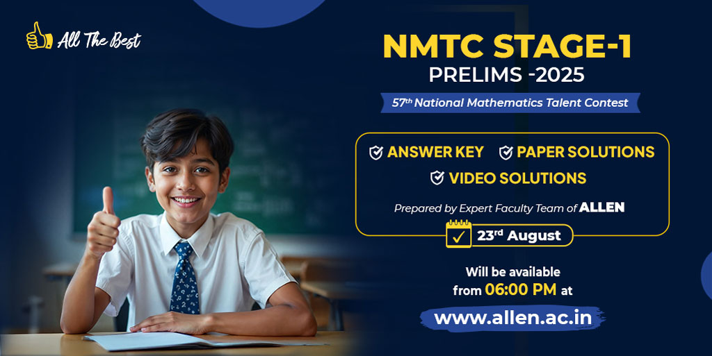 NMTC Stage-1 Prelims 2025 Answerkey